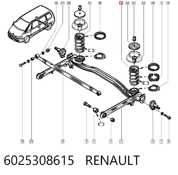 Muelle 6025308615 Renault (RVI)