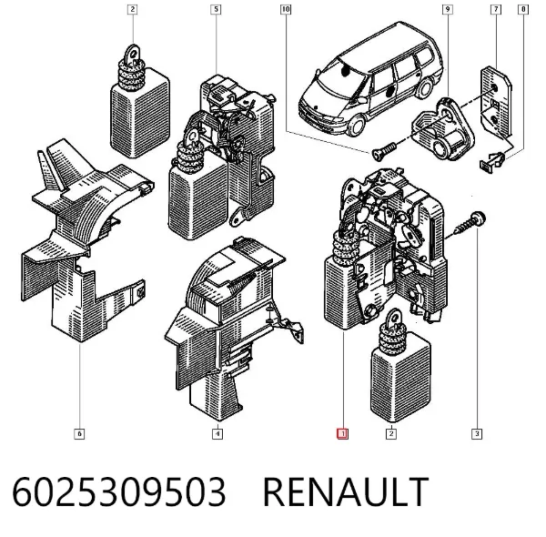 Cerradura 6025309503 Renault (RVI)