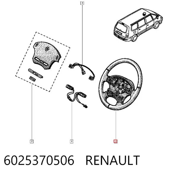 Volante 6025370506 Renault (RVI)