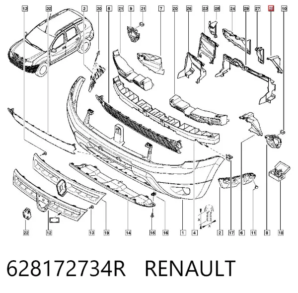  628172734R Renault (RVI)
