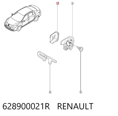 Emblema de capó RENAULT 628900021R