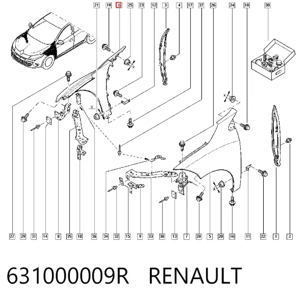 Aleta 631000009R Renault (RVI)