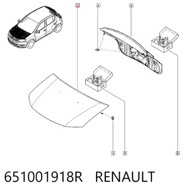 Capó RENAULT 651001918R