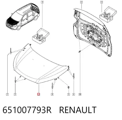 Capó RENAULT 651007793R