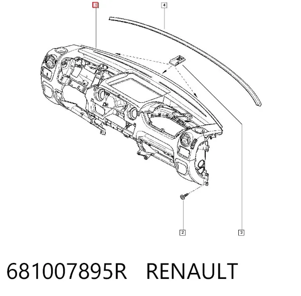 Salpicadero 681007895R Renault (RVI)