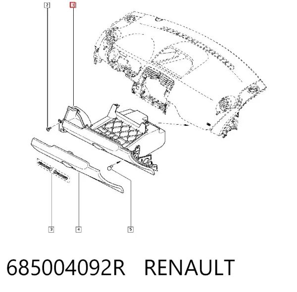 Guantera 685004092R Renault (RVI)
