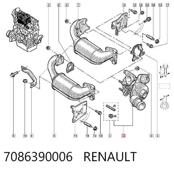Turbocompresor 7086390006 Renault (RVI)