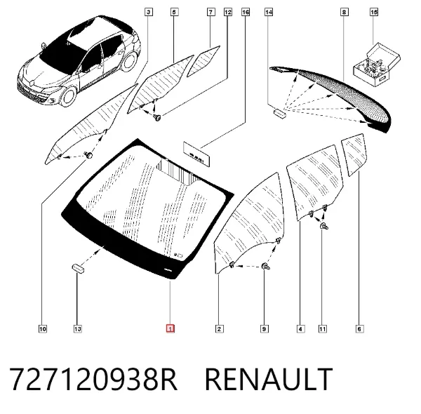Parabrisas 727120938R Renault (RVI)