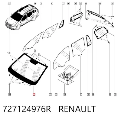 Parabrisas RENAULT 727124976R