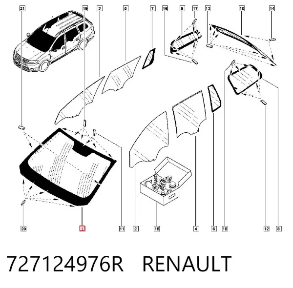 Parabrisas 727124976R Renault (RVI)