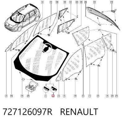 Parabrisas RENAULT 727126097R