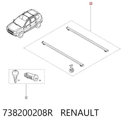 Baca de techo RENAULT 738200208R