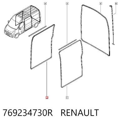 Junta de puerta lateral corrediza RENAULT 769234730R