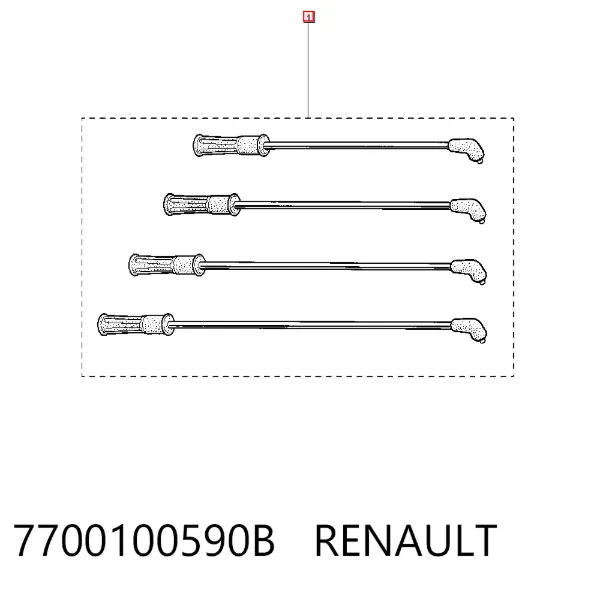 Cables de bujías 7700100590B Renault (RVI)