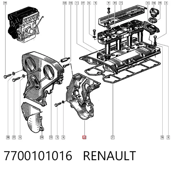 Bomba inyectora 7700101016 Renault (RVI)