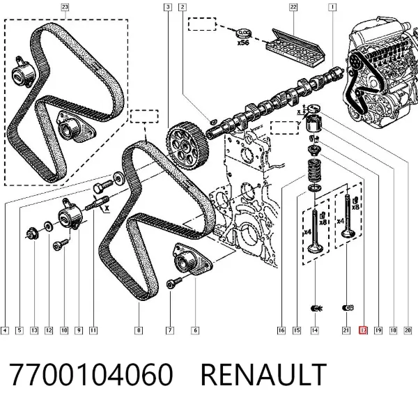 Depósito de gasolina 7700104060 Renault (RVI)