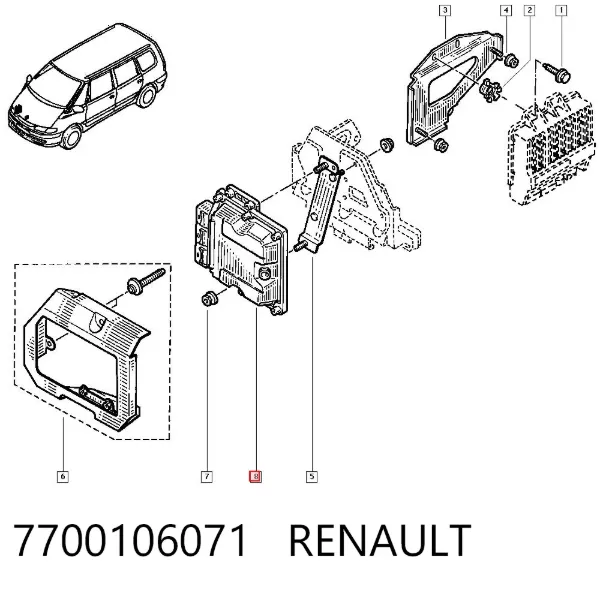 Depósito de gasolina 7700106071 Renault (RVI)