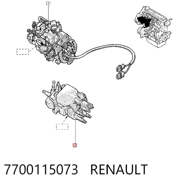 Bomba inyectora 7700115073 Renault (RVI)