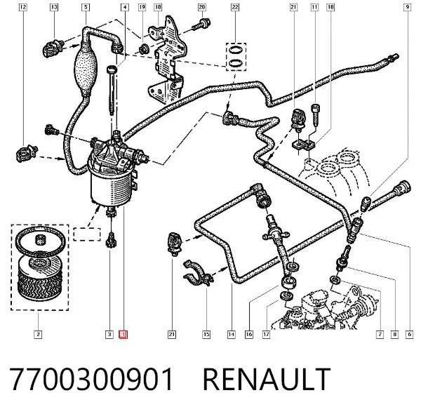  7700300901 Renault (RVI)