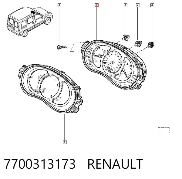 Cuadro instrumentos 7700313173 Renault (RVI)