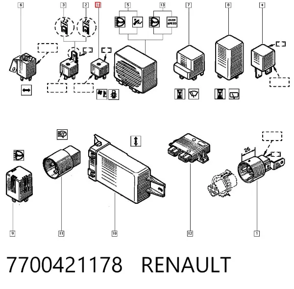  7700421178 Renault (RVI)