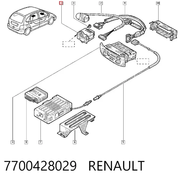 Pantalla 7700428029 Renault (RVI)
