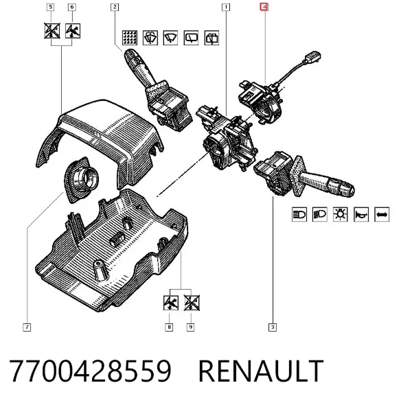 Anillo AIRBAG 7700428559 Renault (RVI)