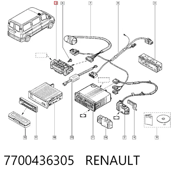 Pantalla Renault Clio II