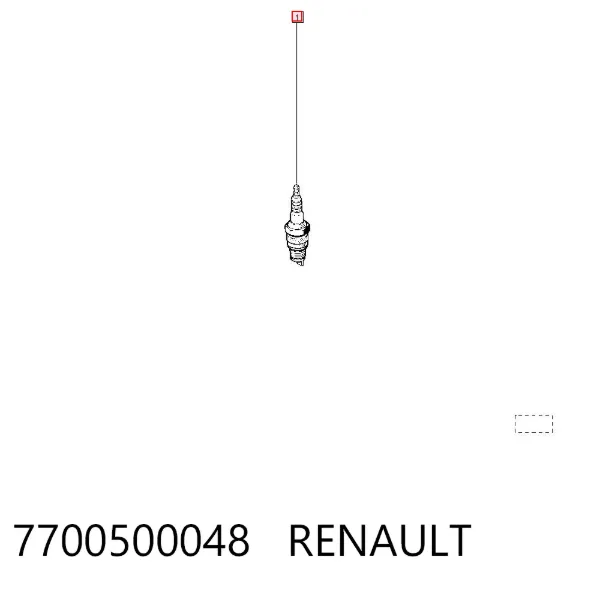 Bujía 7700500048 Renault (RVI)