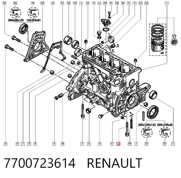  7700723614 Renault (RVI)