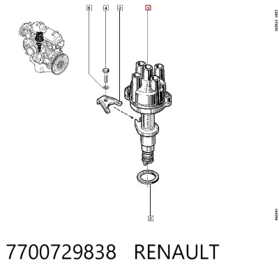Distribuidor de encendido RENAULT 7700729838