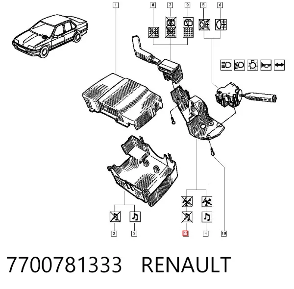 Anillo AIRBAG 7700781333 Renault (RVI)