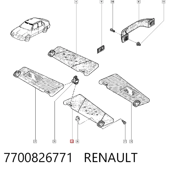 Parasol 7700826771 Renault (RVI)