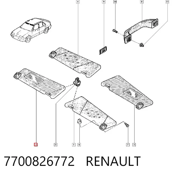 Parasol 7700826772 Renault (RVI)