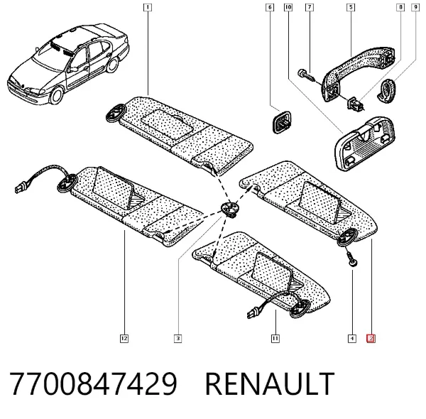 Parasol 7700847429 Renault (RVI)