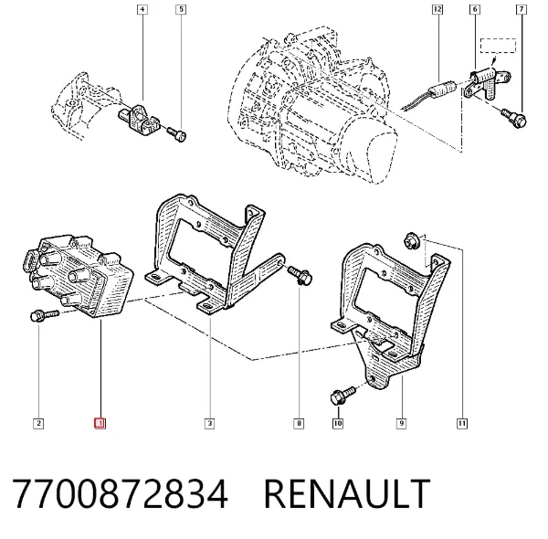Bobina 7700872834 Renault (RVI)