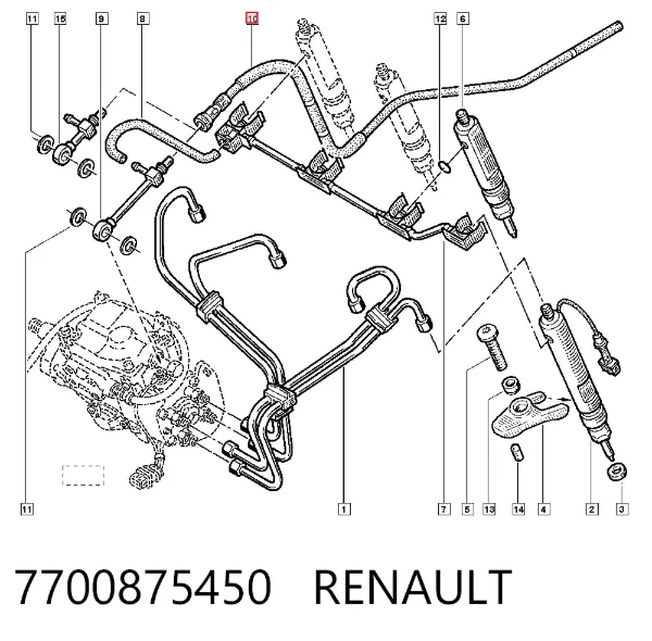 Motor de arranque 7700875450 Renault (RVI)
