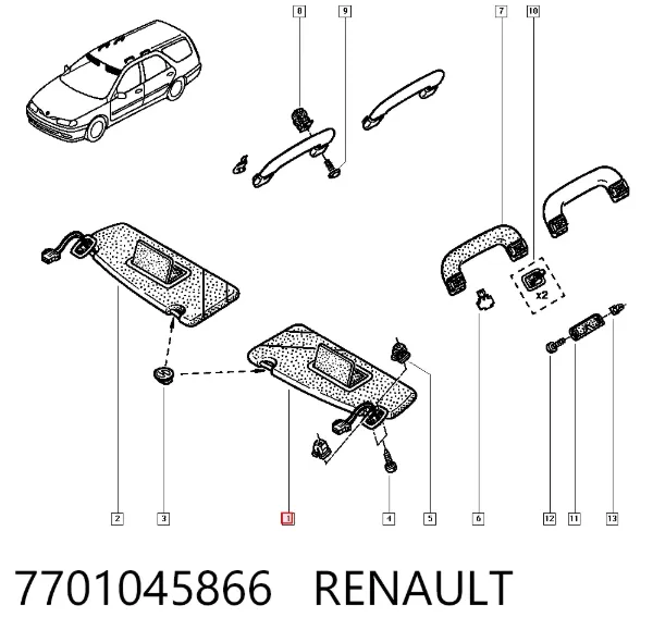 Parasol 7701045866 Renault (RVI)