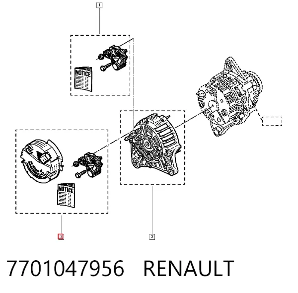 Regulador 7701047956 Renault (RVI)