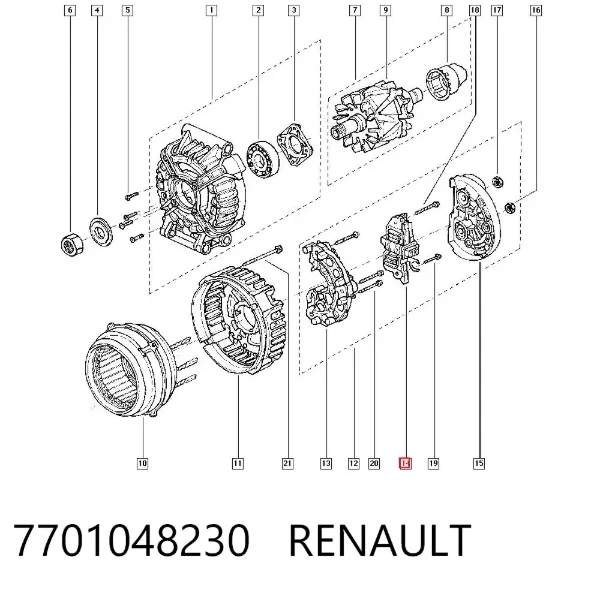 Regulador 7701048230 Renault (RVI)