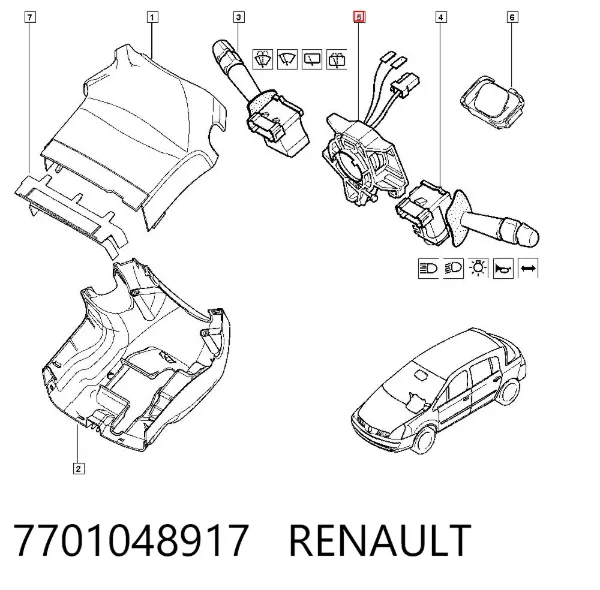 Anillo AIRBAG 7701048917 Renault (RVI)