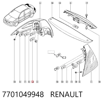 Bombilla RENAULT 7701049948