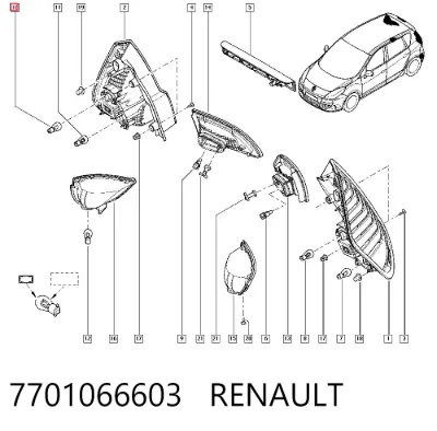 Bombilla RENAULT 7701066603
