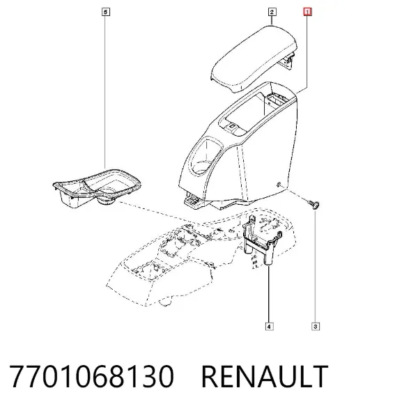 Apoyabrazos Renault Kangoo II