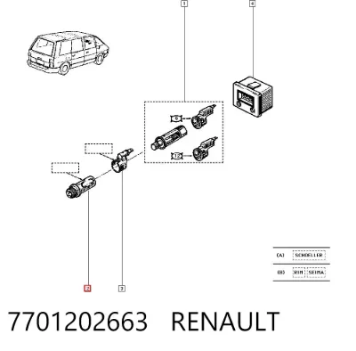 Encendedor de coche RENAULT 7701202663