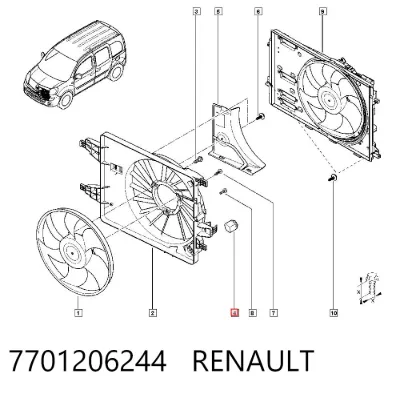 Resistencia del motor del ventilador del aire acondicionado RENAULT 7701206244