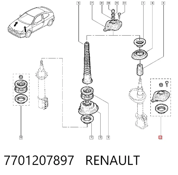 Disco de freno 7701207897 Renault (RVI)