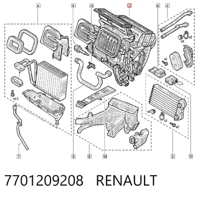Caja de calefacción completa RENAULT 7701209208