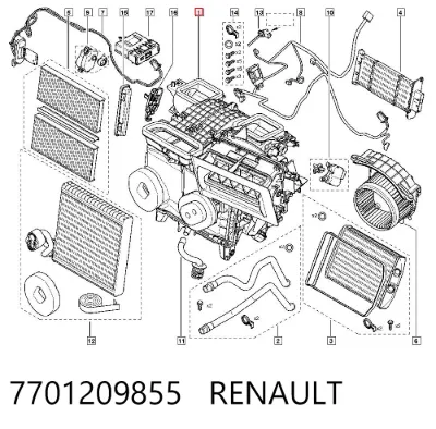 Caja de calefacción completa RENAULT 7701209855