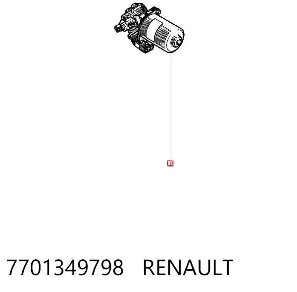 Motor limpiaparabrisas 7701349798 Renault (RVI)
